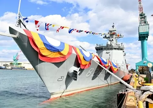 S.Korea launches new frigate